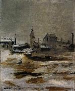 Edouard Manet Effet de neige a Petit Montrouge painting